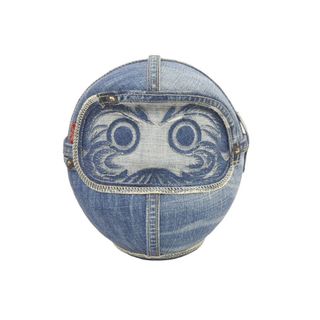 Aoi Shimizu 清水 葵 デニム ダルマ Levis リーバイス 達磨 だるま オブジェ 什器 置物 アート 美品 中古 34295(彫刻/オブジェ)