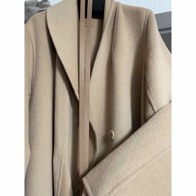 Ameri UNDRESSED FRILL COLLAR COAT ベージュM 美しい www.progeniasc.it