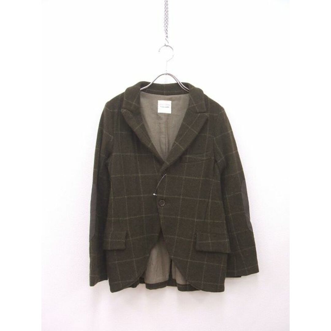 TOUJOURS トゥジュー wool check jacket SIZE1