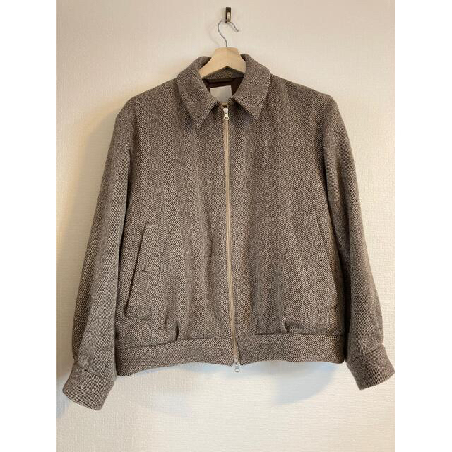 限時セール Arles Wool Tweed Harrington Jacket メンズ | bca.edu.gr