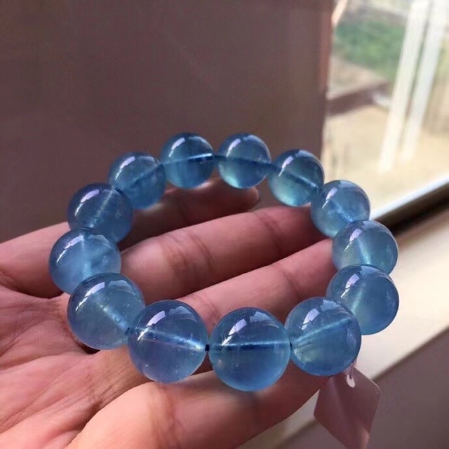 全品送料無料】 ⭐︎【天然】アクアマリン ブレスレット 16mm
