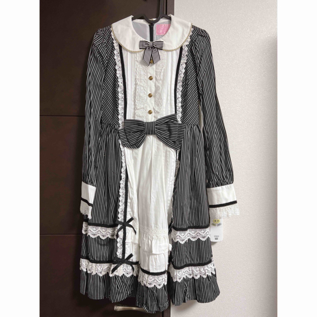 Angelic Pretty(アンジェリックプリティー)のangelic pretty British Stripe ワンピース レディースのワンピース(ひざ丈ワンピース)の商品写真