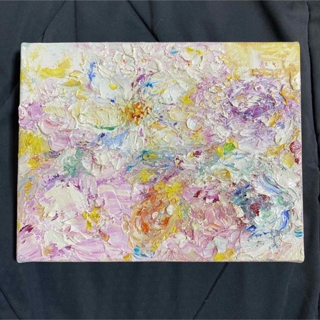 油彩画「夢から生まれた花」