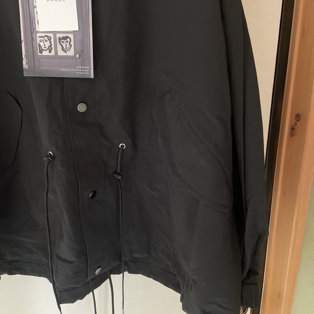 ARGUE(アギュー)の【新品未使用】argue NYLON FOODIE BLOUSON BLACK レディースのジャケット/アウター(ブルゾン)の商品写真