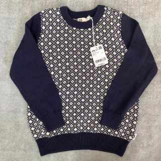 ジョルダーノ(GIORDANO)の新品　コットン100% ジャガードセーター　サイズ120(ニット)