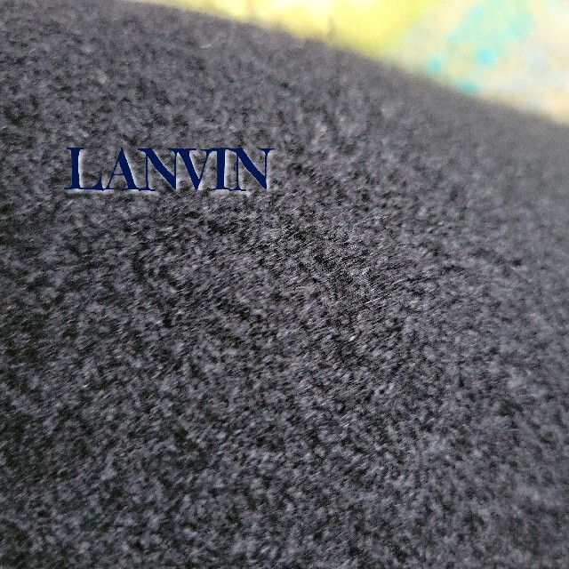 LANVIN　ランバン　FOX付き　カシミヤストール　ブラック