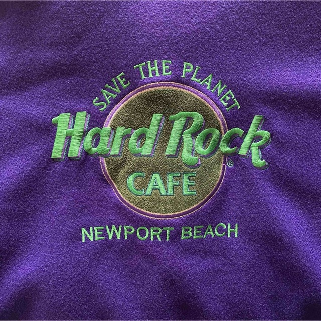 Hard Rock CAFE(ハードロックカフェ)のハードロックカフェ ビッグロゴ　スタジャン USA製　XL ゆるだぼ　90s メンズのジャケット/アウター(スタジャン)の商品写真