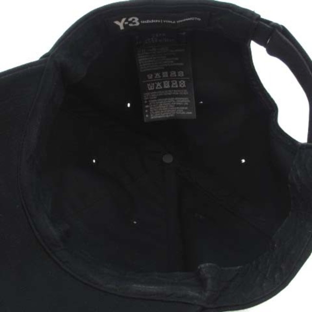 Y-3(ワイスリー)のワイスリー ヨウジヤマモト FQ6974 ロゴ キャップ 帽子 ブラック メンズの帽子(キャップ)の商品写真