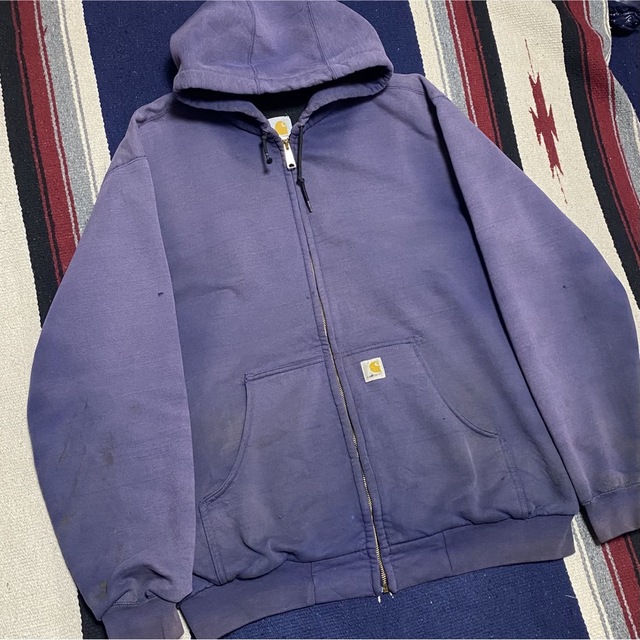 carhartt - 90s 古着 カーハート ジップパーカー メキシコ製 ロゴタグ