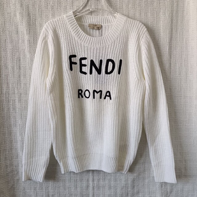 お薦め◇Sサイズ◇FENDI ニット セーター 白 - matheverything.com