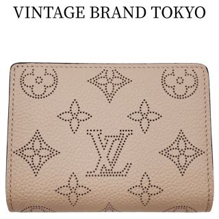 ルイヴィトン(LOUIS VUITTON)のLOUIS VUITTON ルイヴィトン 二つ折り財布 モノグラムマヒナ ポルトフォイユクレア コンパクトウォレット ミニウォレット ベージュ M80817    ガレ シルバー金具 レディース ギフト 美品【中古品】(財布)