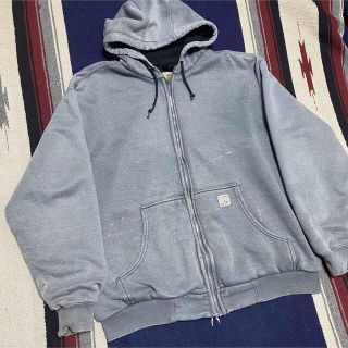 カーハート(carhartt)の90s 古着 カーハート ジップパーカー メキシコ製 XL ロゴタグ ゆるだぼ(パーカー)