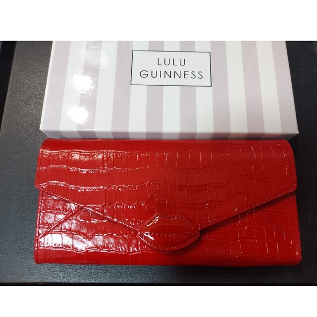 LULU GUINNESS(ルルギネス)の新品未使用★ルルギネス★リップ★クロコ型押し長財布 レディースのファッション小物(財布)の商品写真