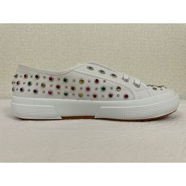 SUPERGA(スペルガ)の未使用　SUPERGA スペルガ　スニーカー　キャンバス　24.5〜25cm レディースの靴/シューズ(スニーカー)の商品写真