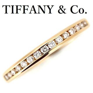 ティファニー(Tiffany & Co.)のティファニー ハーフサークル ダイヤ K18PG 15P 6.5号 2.4mm(リング(指輪))