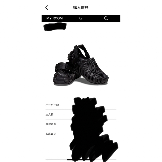 crocs(クロックス)のsalehe×crocs black メンズの靴/シューズ(サンダル)の商品写真