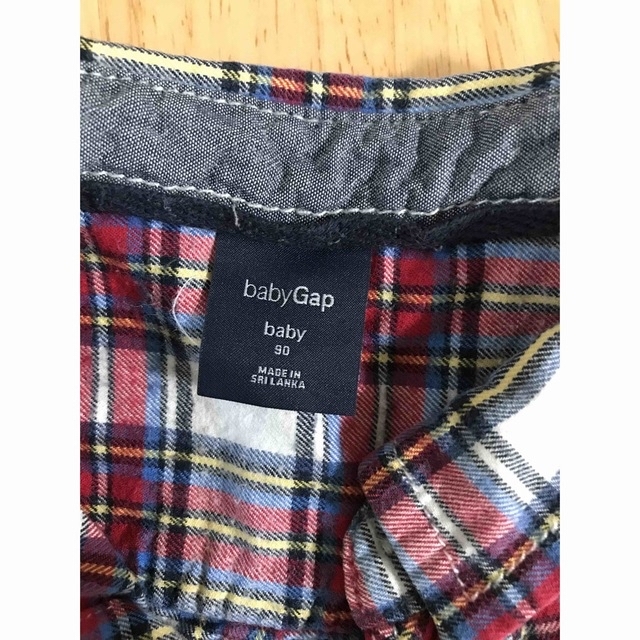 babyGAP(ベビーギャップ)のGAP コットン100 ネルシャツ　90 キッズ/ベビー/マタニティのキッズ服男の子用(90cm~)(ブラウス)の商品写真