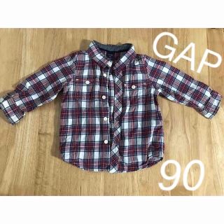 ベビーギャップ(babyGAP)のGAP コットン100 ネルシャツ　90(ブラウス)