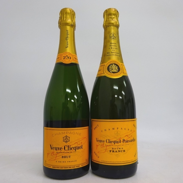 未開封★Veuve Clicquot【ヴーヴクリコ】 イエローラベル ブリュット 2本セット 750ml 箱なし