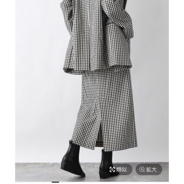 apart by lowrys(アパートバイローリーズ)のソデスリットルーズジャケット×スカート レディースのフォーマル/ドレス(スーツ)の商品写真