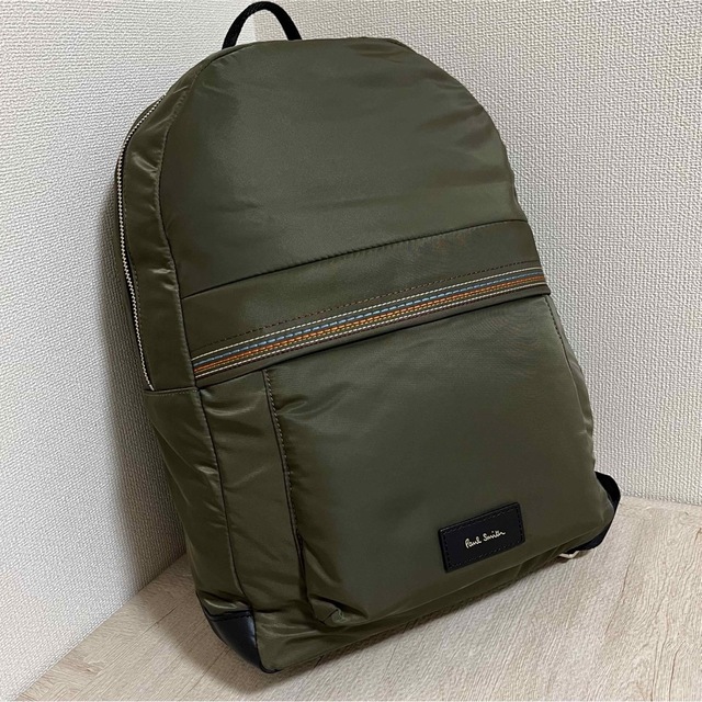 未使用品 Paul Smith ポールスミス マルチストライプステッチリュック