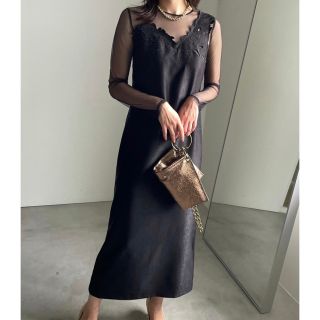 アメリヴィンテージ(Ameri VINTAGE)のUND RENEE CUTWORK DRESS(ロングドレス)