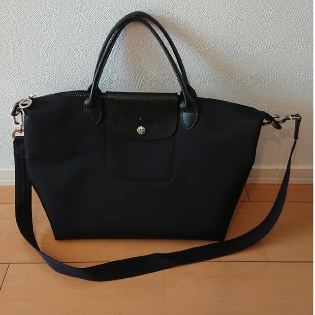 LONGCHAMP - 専用値下げロンシャン ル・プリアージュ 黒 Mサイズ
