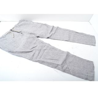 ザラ(ZARA)のZARA【中古品】グレー ボトムス リネン100％ パンツ XLサイズ(その他)