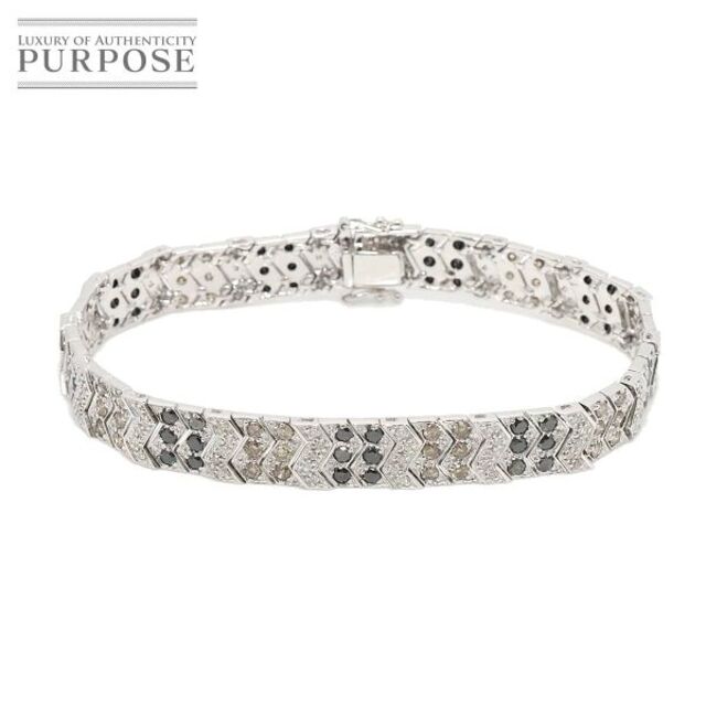 オンラインショップ ダイヤ 4.25ct K18 WG ブレスレット 16.5cm