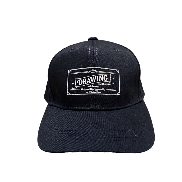 NEIGHBORHOOD(ネイバーフッド)のDrawing クラシックロゴ キャップ ネイバーフッド キムタク着 ブラック メンズの帽子(キャップ)の商品写真