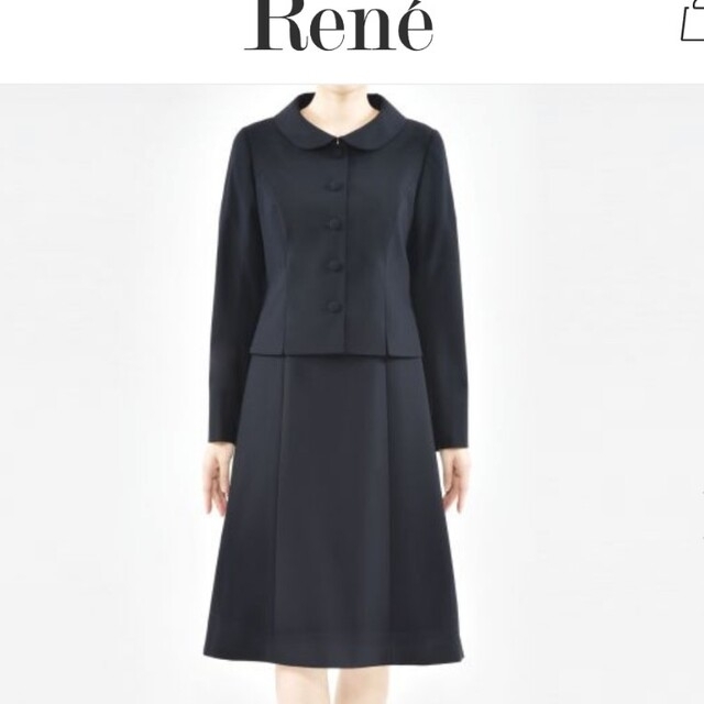 人気ブランドを Rene お受験スーツ ネイビー 34 ワンピース asakusa.sub.jp