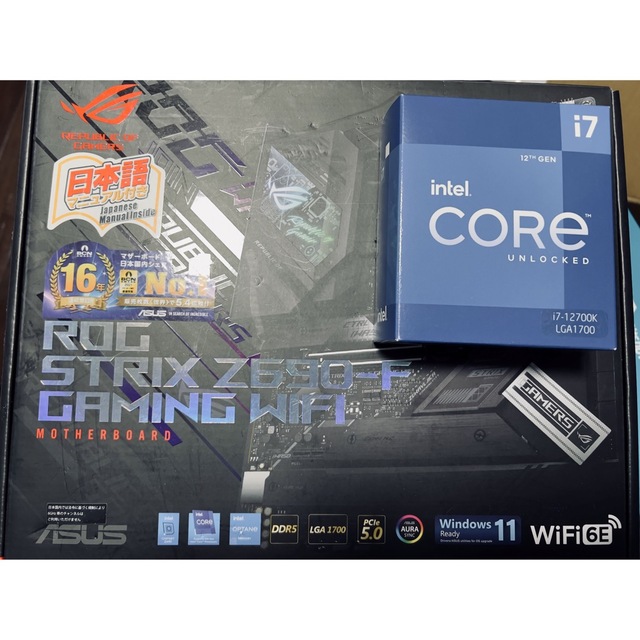【5%OFF】 Z690-F / 12700K セット PCパーツ 【5%OFF】 Z690-F / 12700K セット PCパーツ