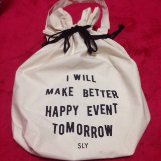 スライ(SLY)のSLY Happy bag WHT(トートバッグ)