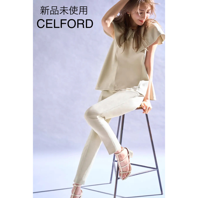 大人気新作 未使用 CELFORD×美香 ビックカラーポンチセットアップ