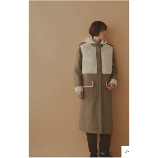 送料込・まとめ買い ミナペルホネンの真っ白な麻のコート ombra38