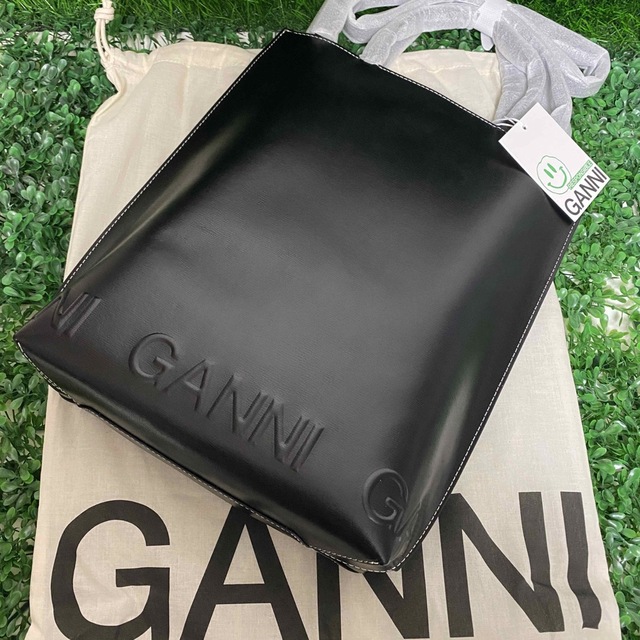 TOMORROWLAND - GANNI ☆新品☆ ガニー レザー2way トートバッグ/黒の