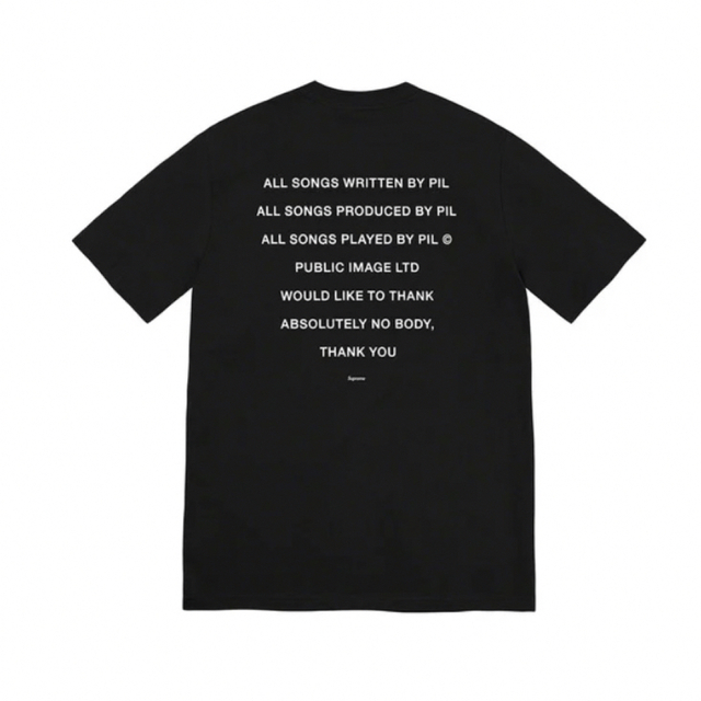 サイズ】 Supreme - L 22aw supreme PiL Tee blackの通販 by プロフ