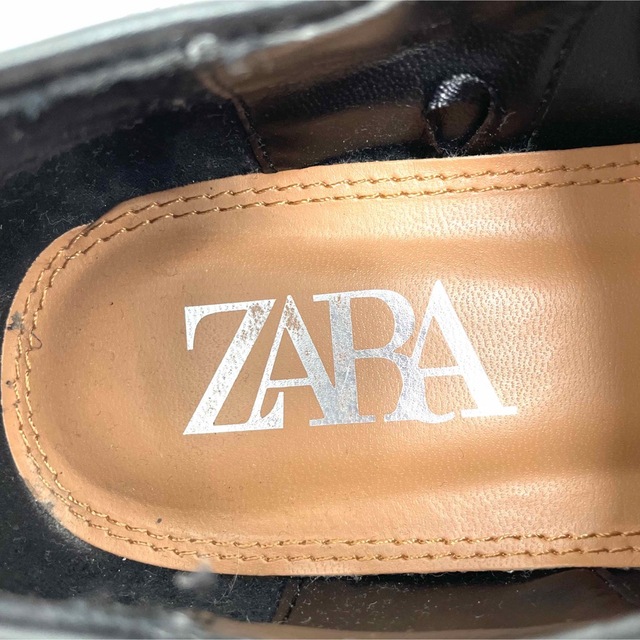 ZARA(ザラ)の大きめサイズ♪ザラ　厚底レザーシューズ☆レースアップ　26㎝ レディースの靴/シューズ(ローファー/革靴)の商品写真