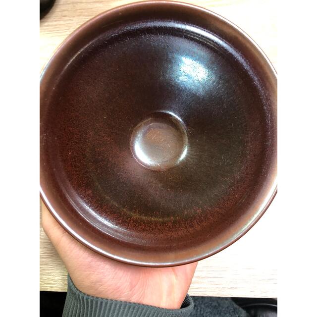 柿釉窯変 天目茶碗(大口径12.5 cm)