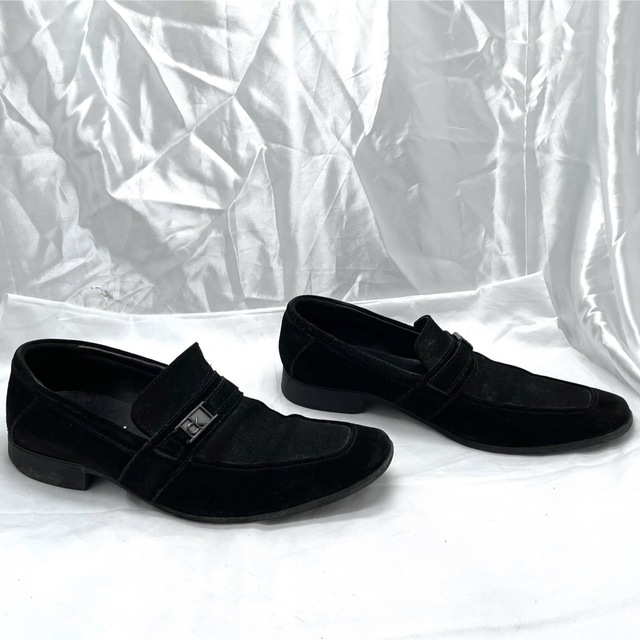 Calvin Klein(カルバンクライン)の大人気♪カルバンクライン　スウェードシューズ☆ベルト　ブラック メンズの靴/シューズ(スニーカー)の商品写真