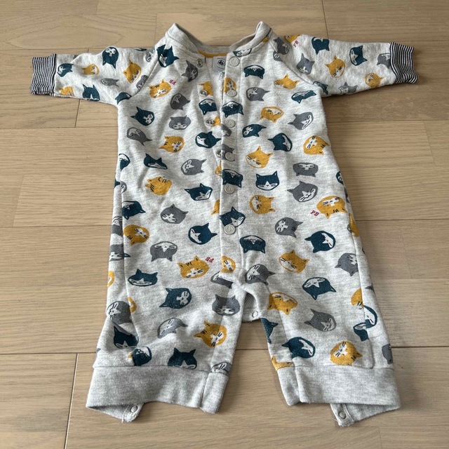 PETIT BATEAU(プチバトー)のプチバトー　カバーオール キッズ/ベビー/マタニティのベビー服(~85cm)(カバーオール)の商品写真