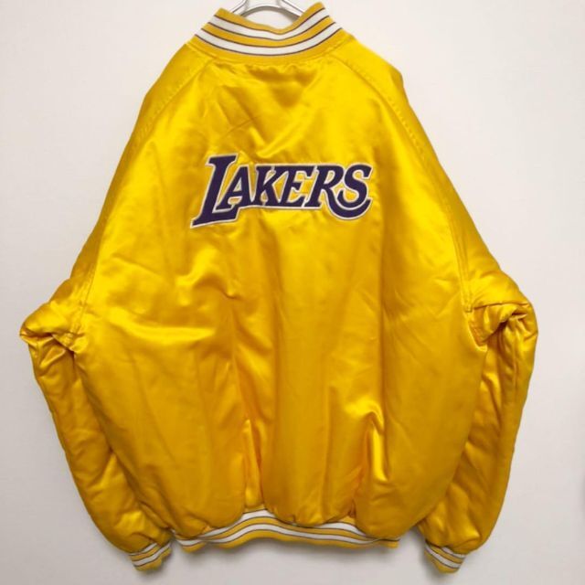 極希少レア　ヴァンテージ　レイカーズ　Lakers 刺繍ロゴ　ナイロン中綿JK