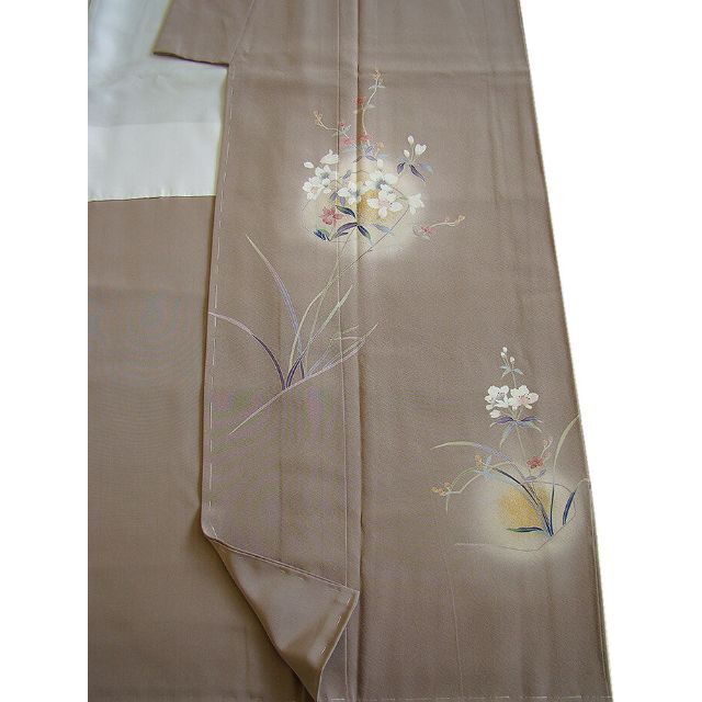 縁」150cm~156cm 作家物 極上ちりめん 訪問着 正絹 L406