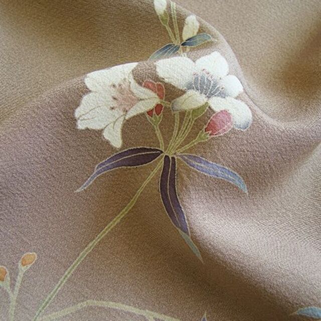 縁」150cm~156cm 作家物 極上ちりめん 訪問着 正絹 L406
