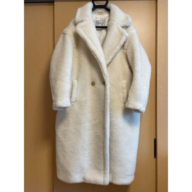 海外 正規品】 Max Mara マックスマーラ テディベアコート ホワイト
