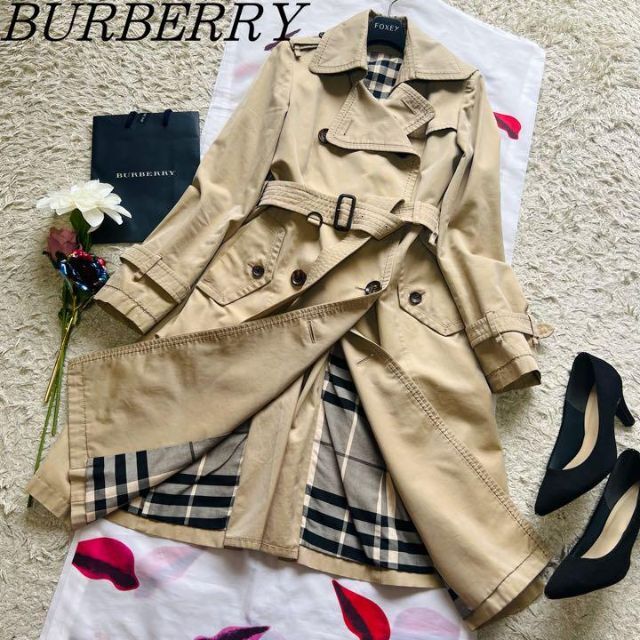 オフィシャル通販 【良品】BURBERRY BLACK LABEL ロングトレンチコート
