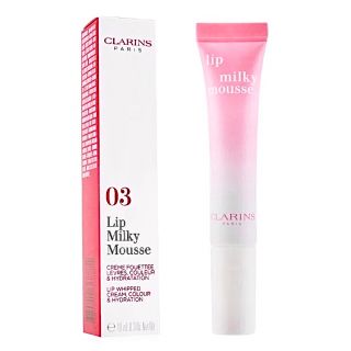 クラランス(CLARINS)のクラランス ミルキームースリップ 03 新品 未使用 箱あり 限定品 ピンク(口紅)