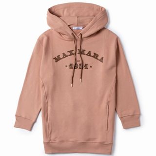 マックスマーラ(Max Mara)のマックスマーラ MAX MARA パーカー ADITO プルオーバー コットン スウェット フーディ オーバーフィット  ピンク系 アンティークローズ 19260129 0006 001RA(トレーナー/スウェット)