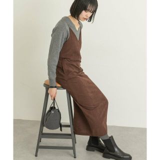 アーバンリサーチラボ(UR Lab.)の【BROWN】コーデュロイキャミワンピース(ロングワンピース/マキシワンピース)