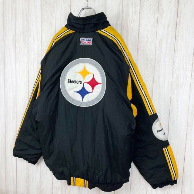 NFL】レア STARTER 90s スティーラーズ 中綿 ナイロンジャケット
